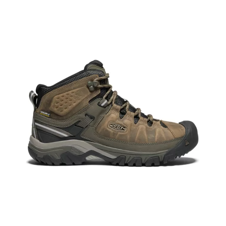 KEEN Leather | Boots | Men's Targhee III Waterproof Mid   |  Bungee Cord/Black