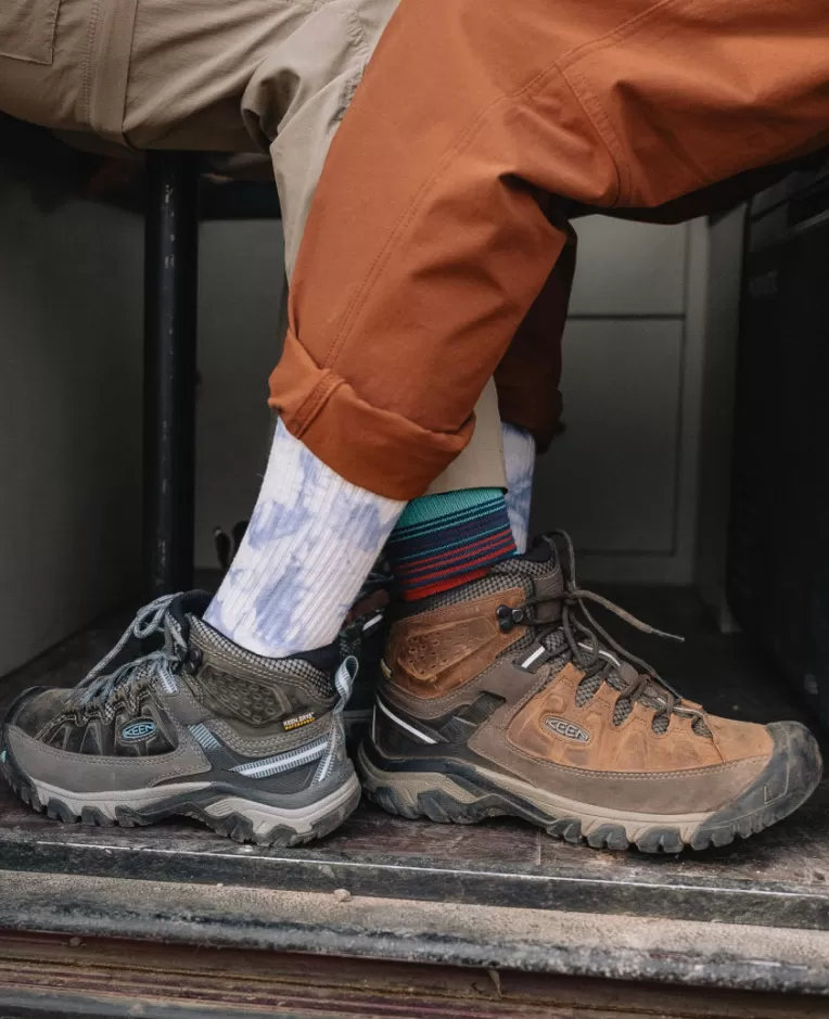 KEEN Leather | Boots | Men's Targhee III Waterproof Mid   |  Bungee Cord/Black