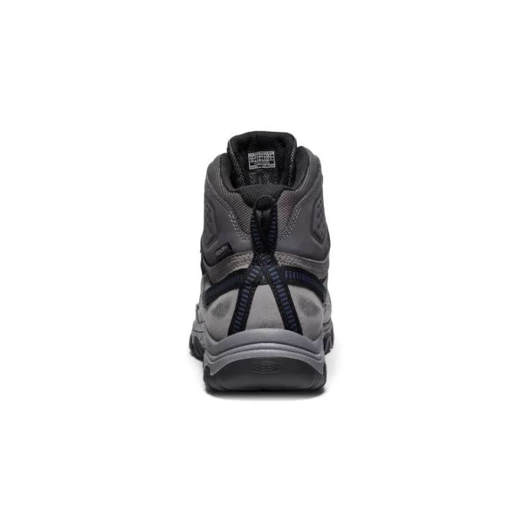 KEEN Leather | Boots | Men's Targhee IV Waterproof Hiking Boot   |  Steel Grey/Coronet Blue