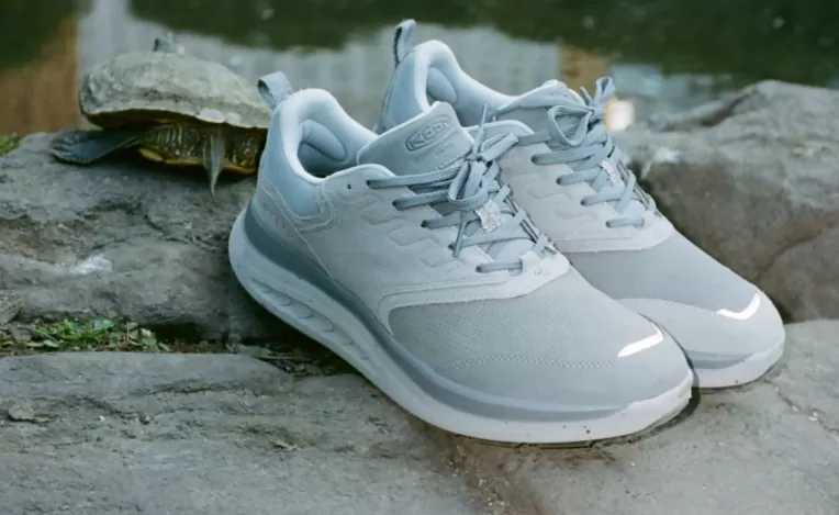 KEEN Leather | Shoes | Men's WK400 Leather Walking Shoe x Engineered Garments   |  Alloy/Steel Grey