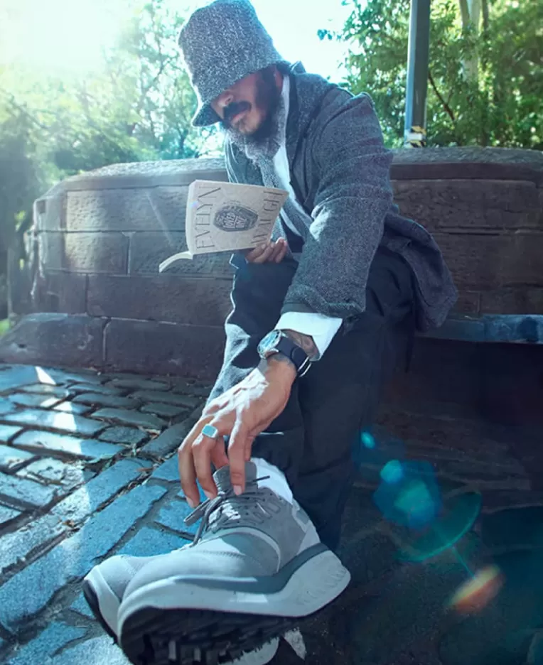 KEEN Leather | Shoes | Men's WK400 Leather Walking Shoe x Engineered Garments   |  Alloy/Steel Grey