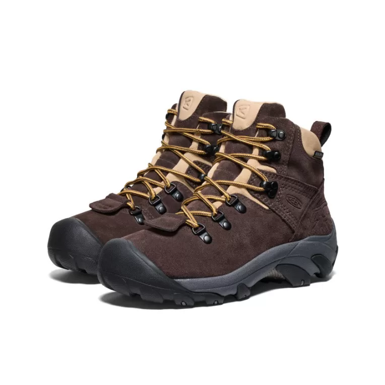 Women KEEN Leather | Boots | Women's Pyrenees Waterproof Hiking Boot x Mountain Research   |  Mountain Research Brown