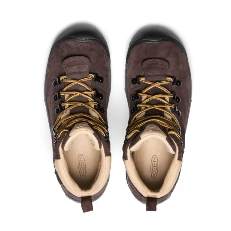 Women KEEN Leather | Boots | Women's Pyrenees Waterproof Hiking Boot x Mountain Research   |  Mountain Research Brown
